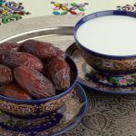 Sunnah food / Date milk illustration